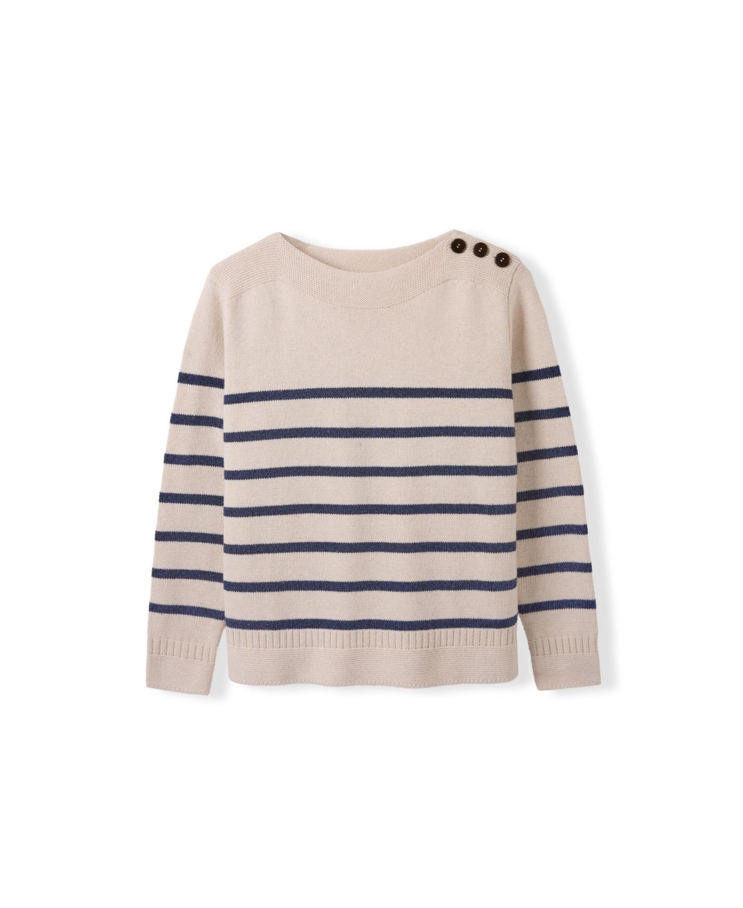 Women's Button Detail Gansey Sweater
