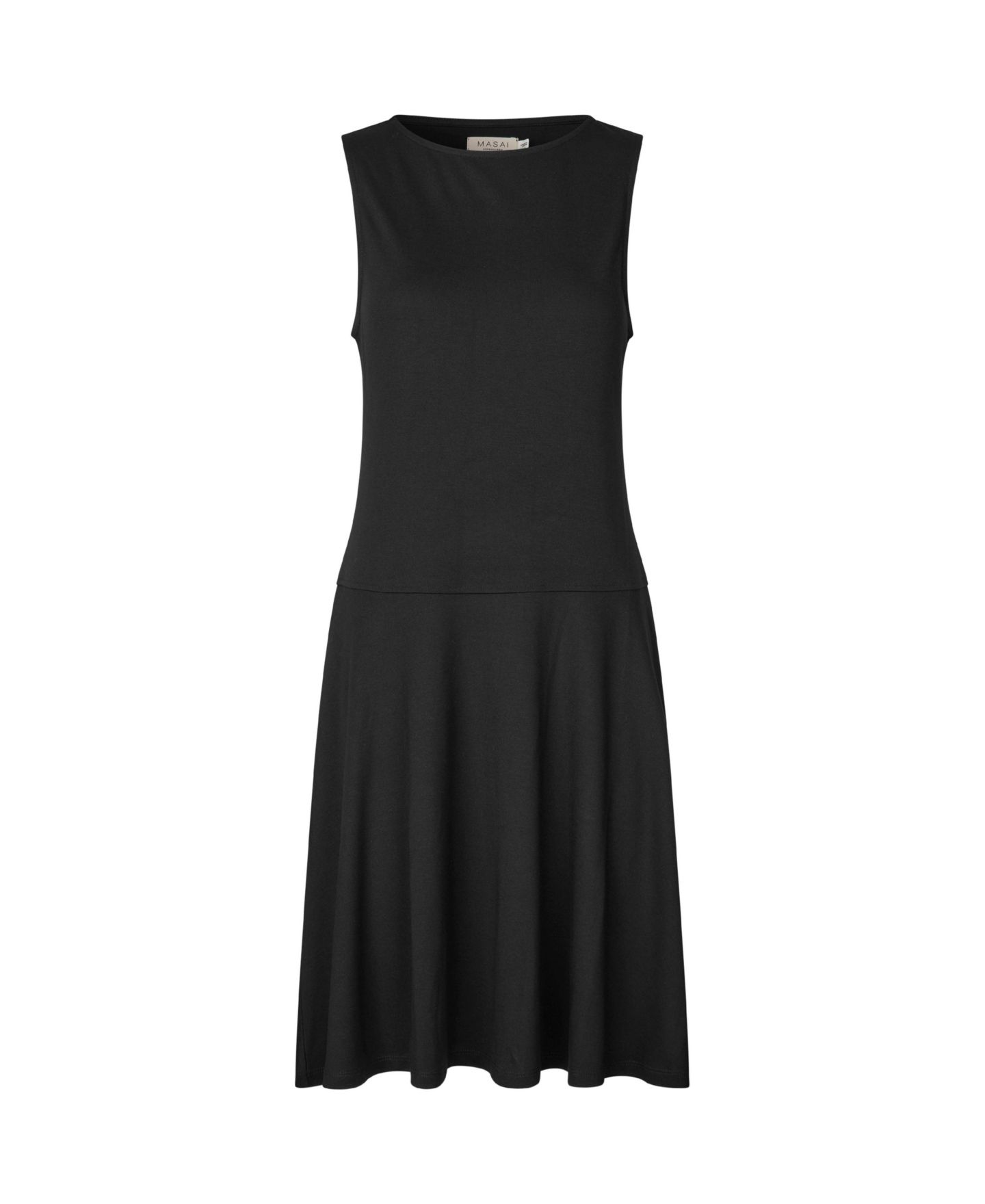 Женское платье Masai Copenhagen MaOlcay Fit & Flare Sleeveless Midi, цвет: Чёрный — фото 5