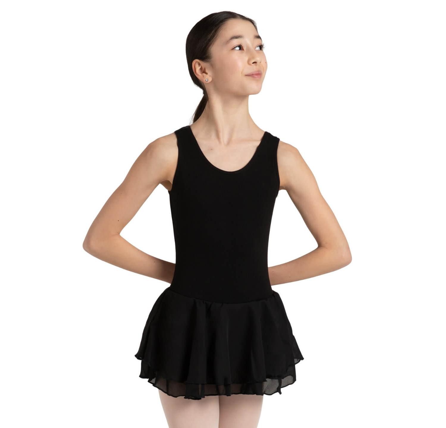 Double Layer Skirt Tank Dress - Girls