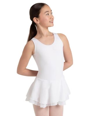 Double Layer Skirt Tank Dress - Girls
