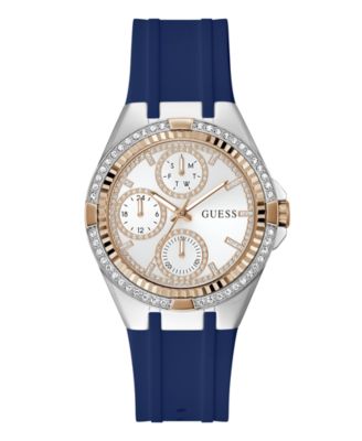 Women's Quartz Blue Silicone Watch 39mm