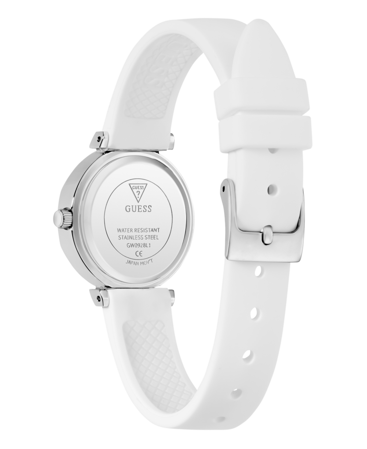 Guess Women's Quartz White Silicone Watch 26mm