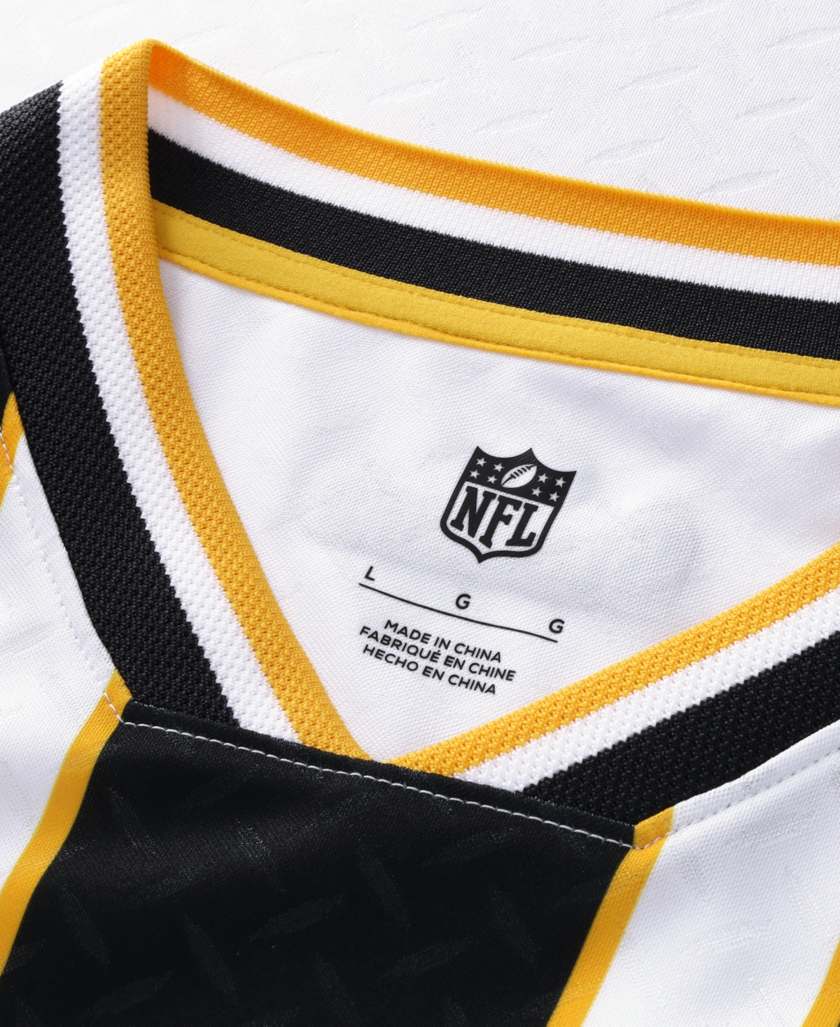 Fanatics Big Boys and Girls White Pittsburgh Steelers Football x Football V-Neck Fan Top