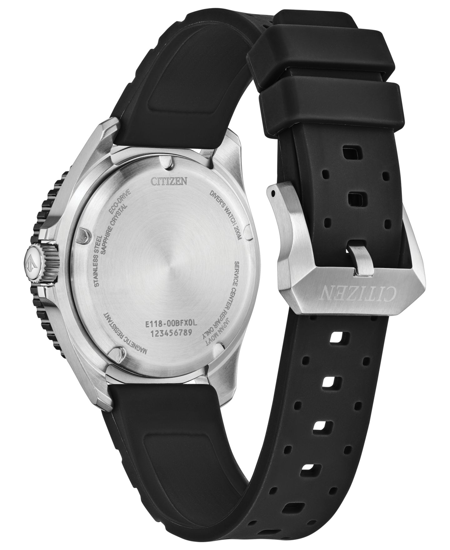 Мужские часы Citizen Promaster Sea Dive Black Strap Watch 40.6mm — фото 3