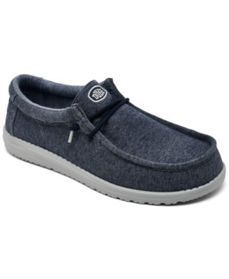 Men's Wally Stretch Jersey Slip-On Lifestyle Moccasin Loafers from Finish Line