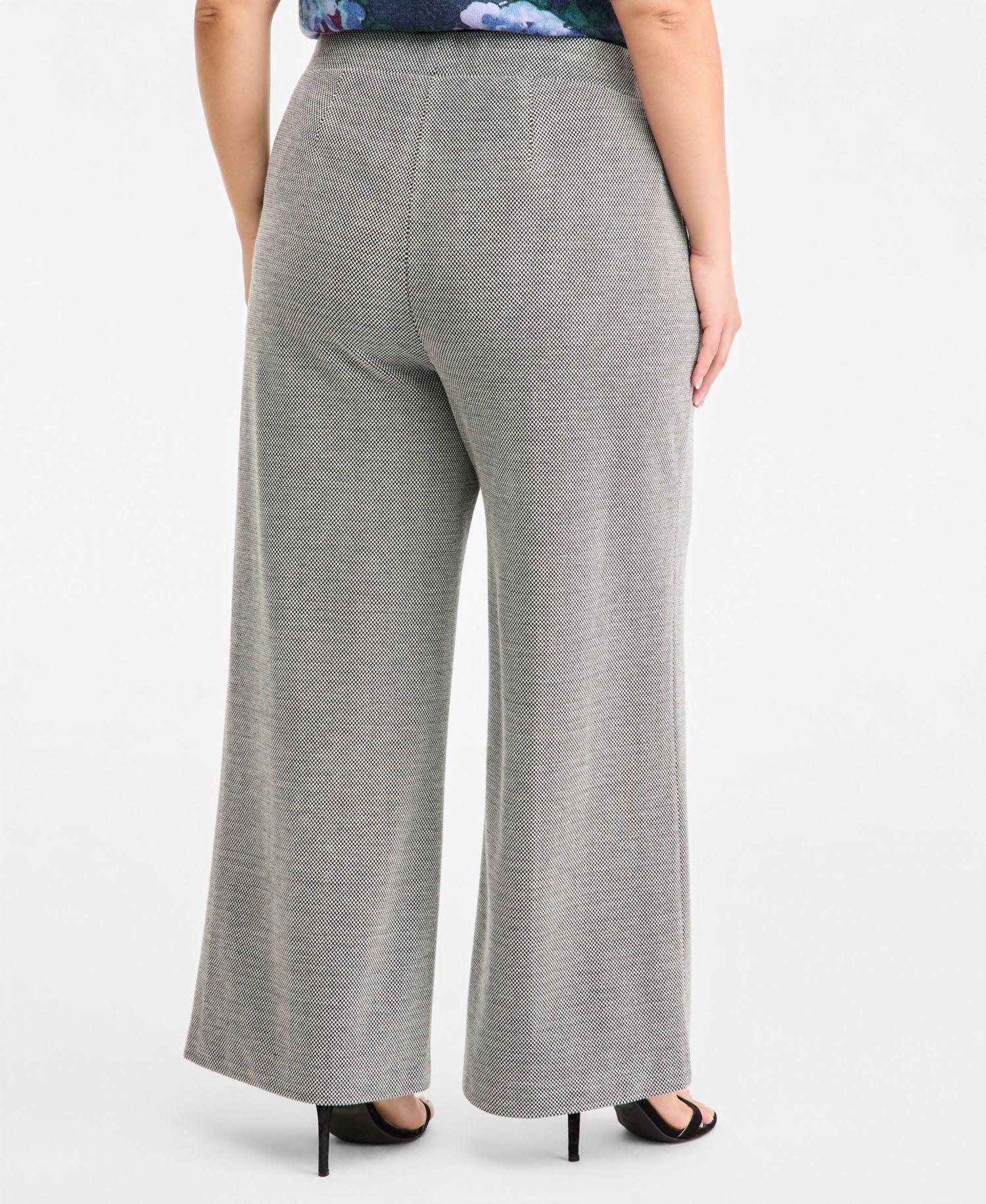 Plus Size Pull-On Wide-Leg Pants
