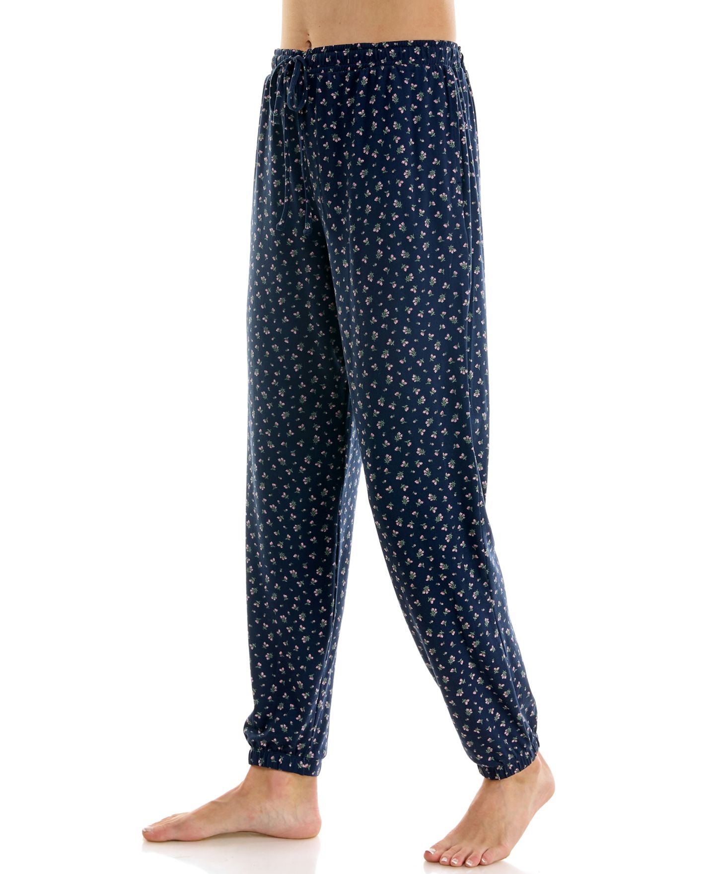 Женские брюки Roudelain Triple Soft Knit Print Jogger Pants, 29" Inseam, цвет: Itsy Bitsy Ditsy/ Peacoat — фото 8