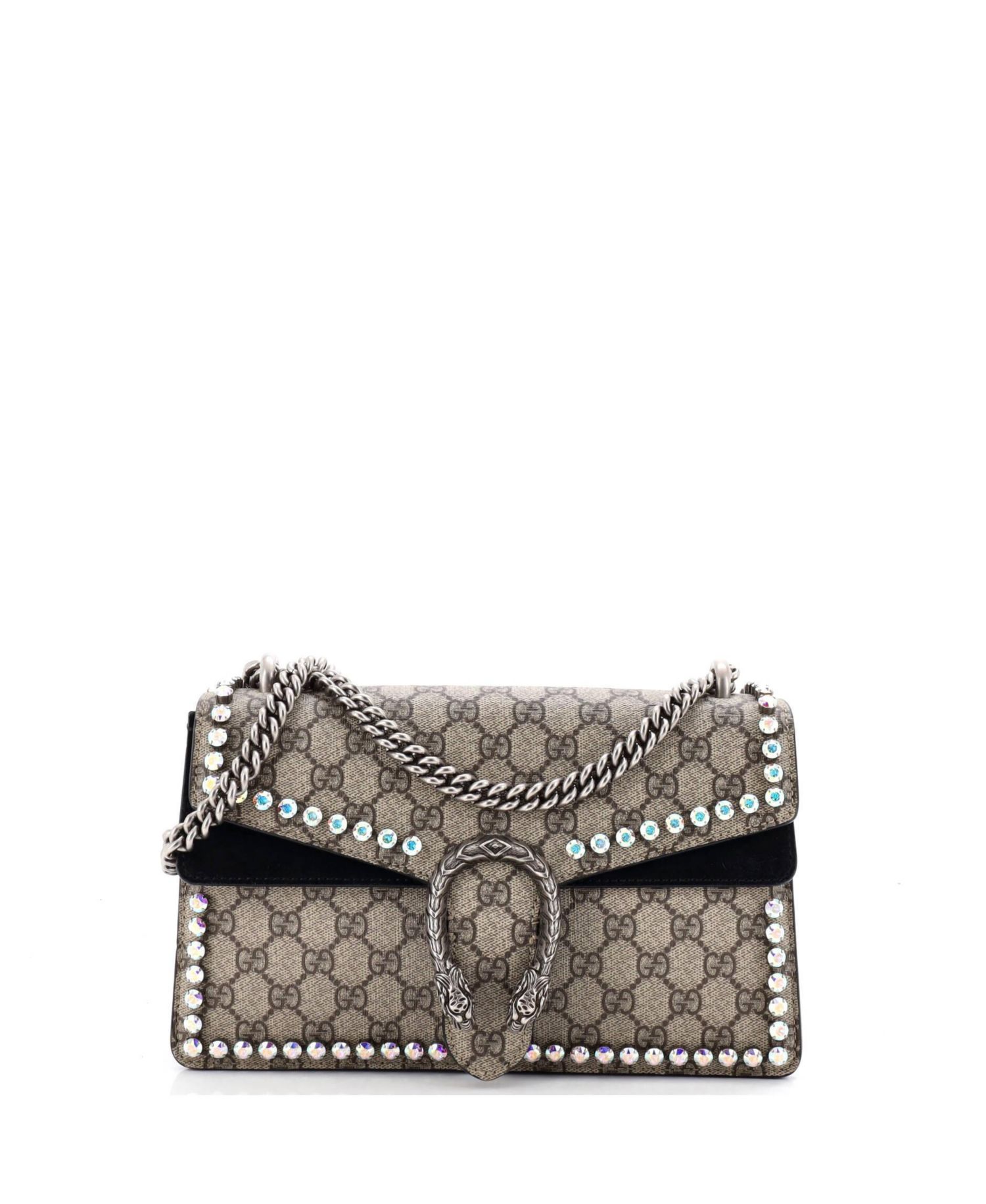Medium Dionysus Bag Crystal Embellished GG Coated Canvas