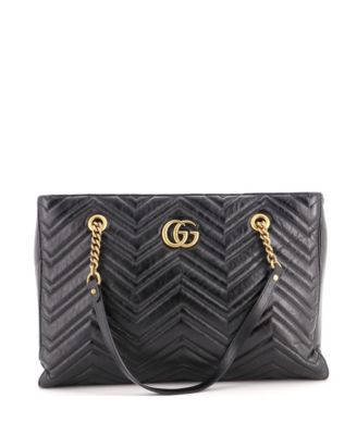 Medium GG Marmont Zip Tote Matelasse Leather