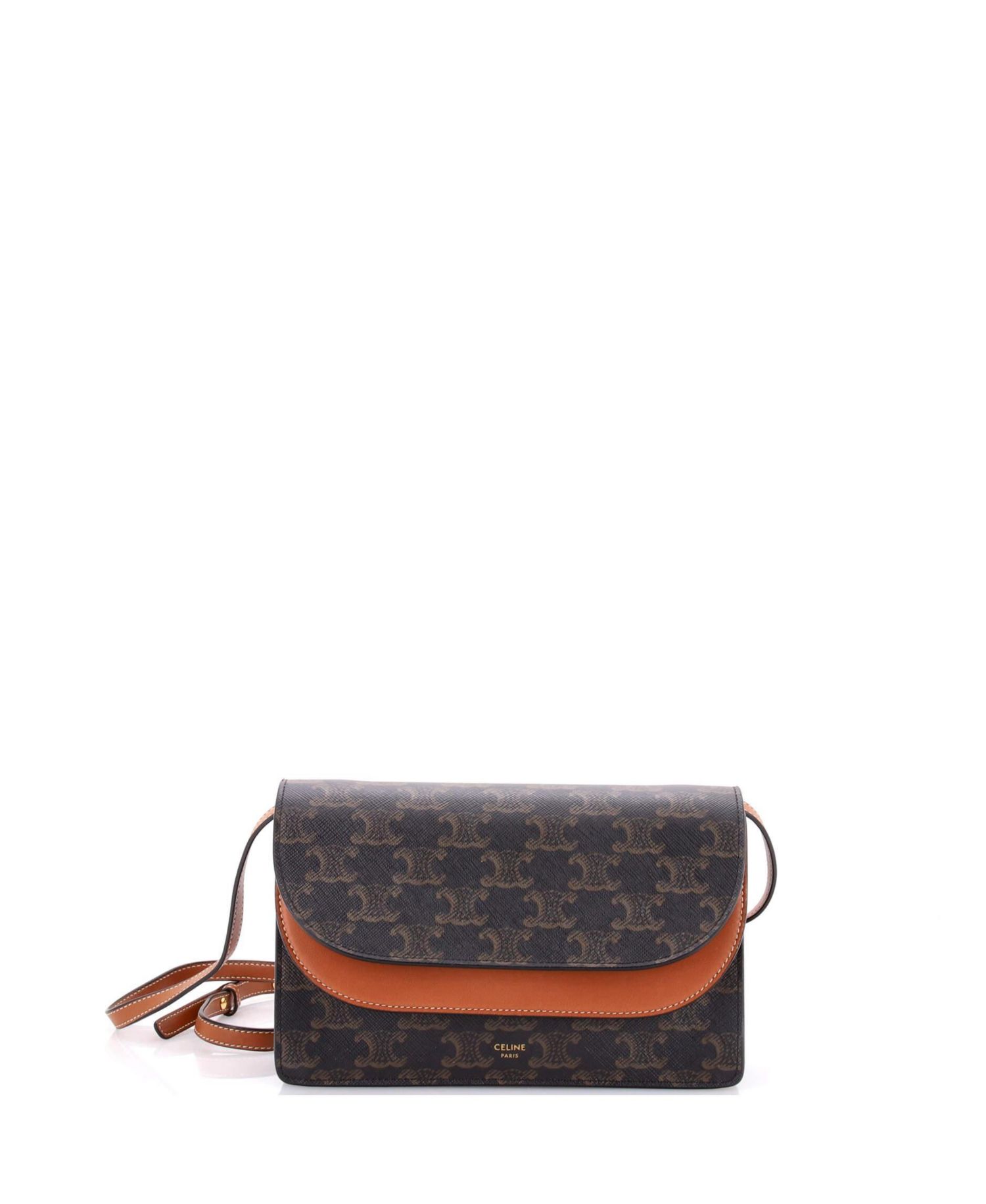 Wallet on Strap Triomphe Coated Canvas
