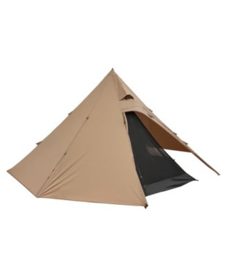 Winter Camping 4 Person Tipi Hot Tent with Stove Jack