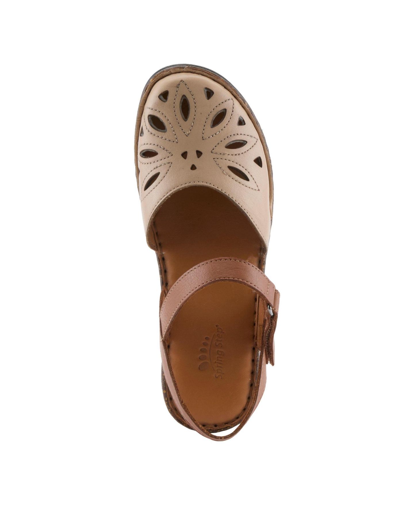 Женские балетки Spring Step Azmira Mary Jane with Laser-Cut Detail, цвет: Бежевый разноцветный — фото 3