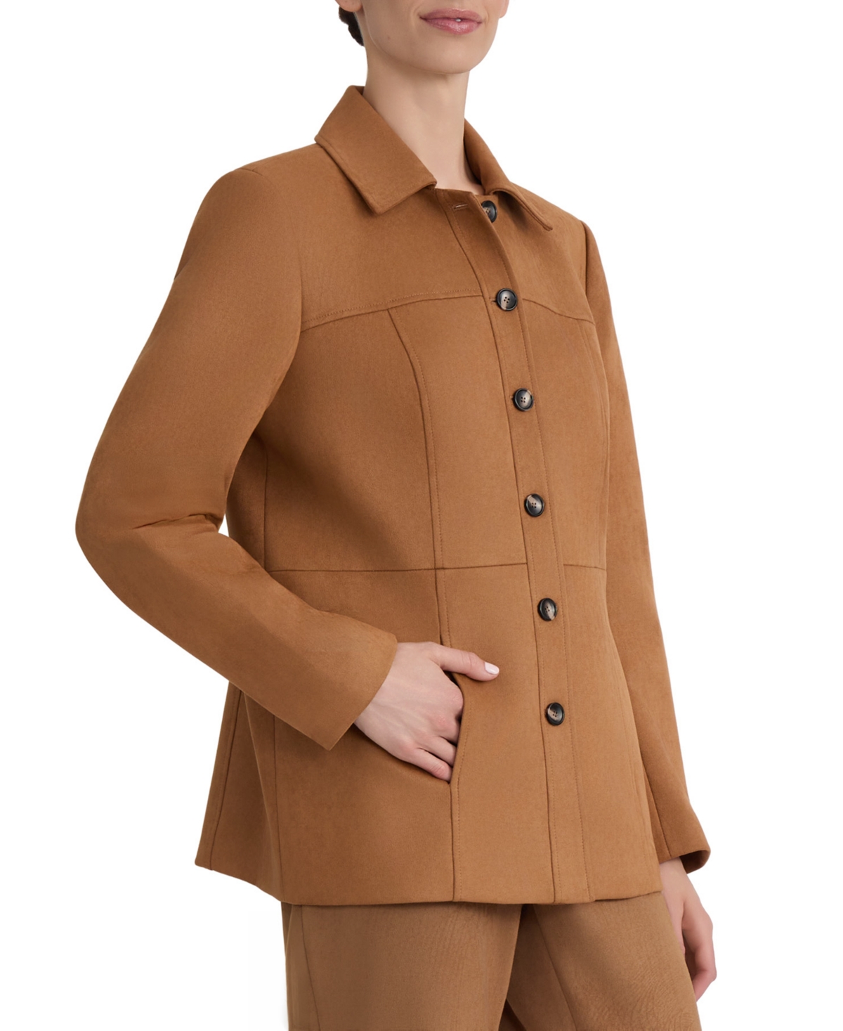 Jones New York Women's Long-Sleeve Suede Jacket