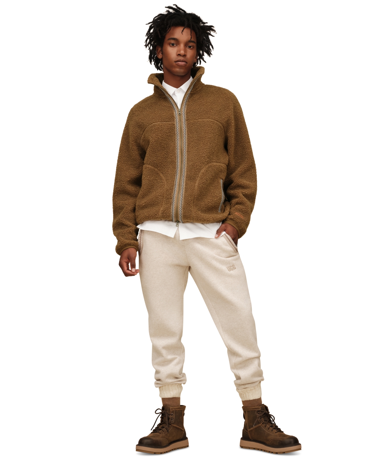 Ugg Men's UGGbraid Full-Zip Hooded Jacket