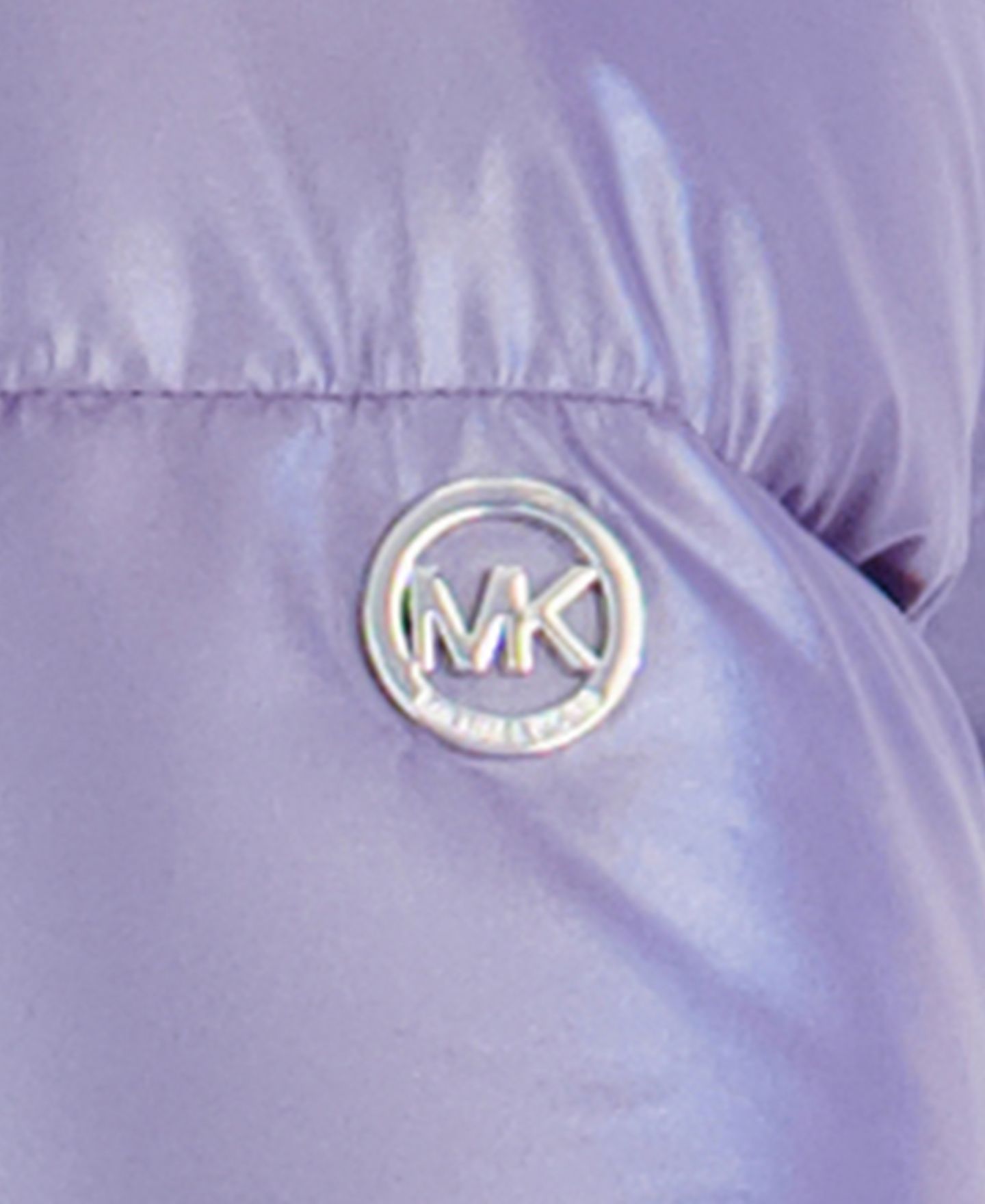 Куртка Michael Kors Pearlized Fabric Stadium Length Heavy Weight Jacket для девочек-малышей, цвет: Dark Iris — фото 5