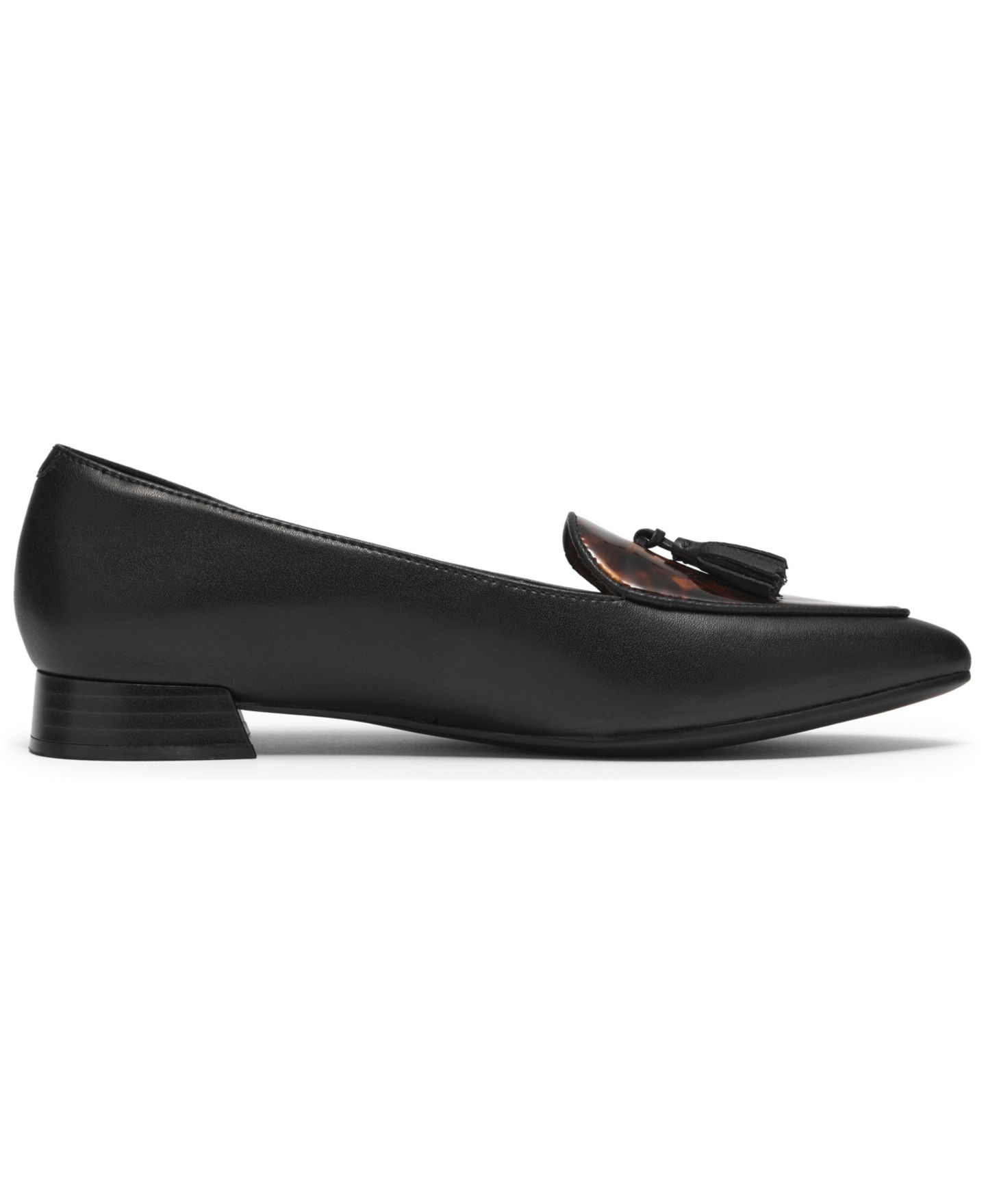 Женские балетки-слипоны Clarks Natalyn Quartz, цвет: Чёрный разноцветный кожаный — фото 2