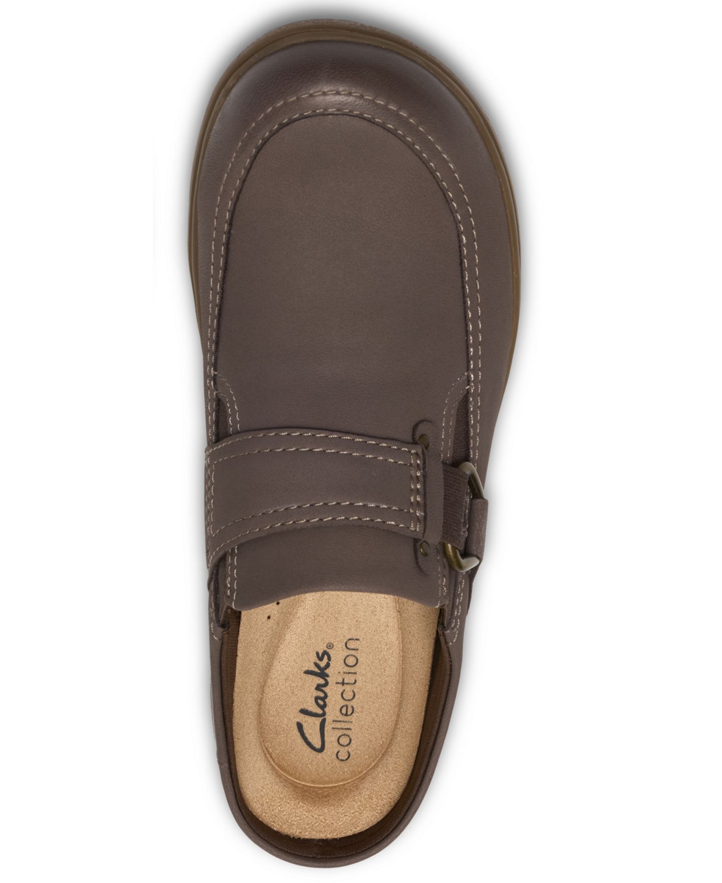 Женские сабо Clarks Carleigh Viola Slip-On Mules, цвет: Серо-бежевый нубуковый — фото 4