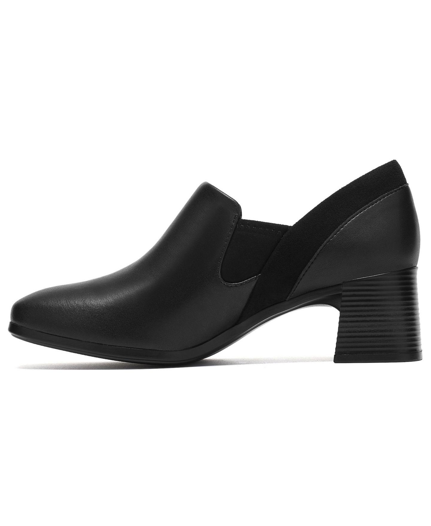 Женские ботильоны-слипоны Clarks Collection Marriann Pure, цвет: Чёрный кожаный — фото 6