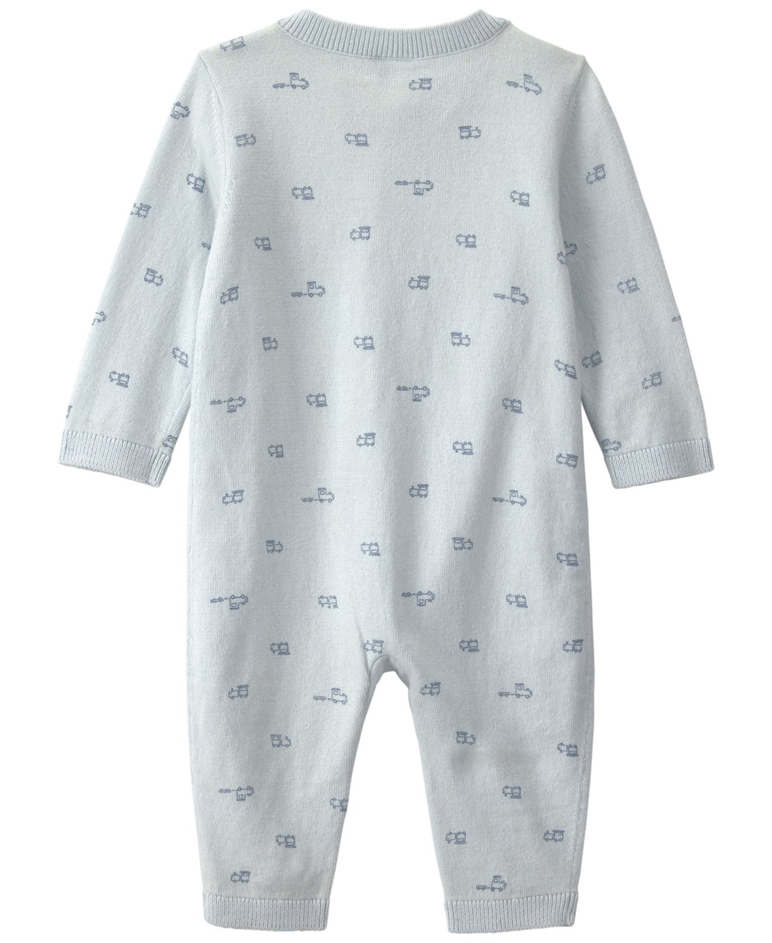 Baby Boys' Train 2-Way Zip Long-Sleeve Jumpsuit
