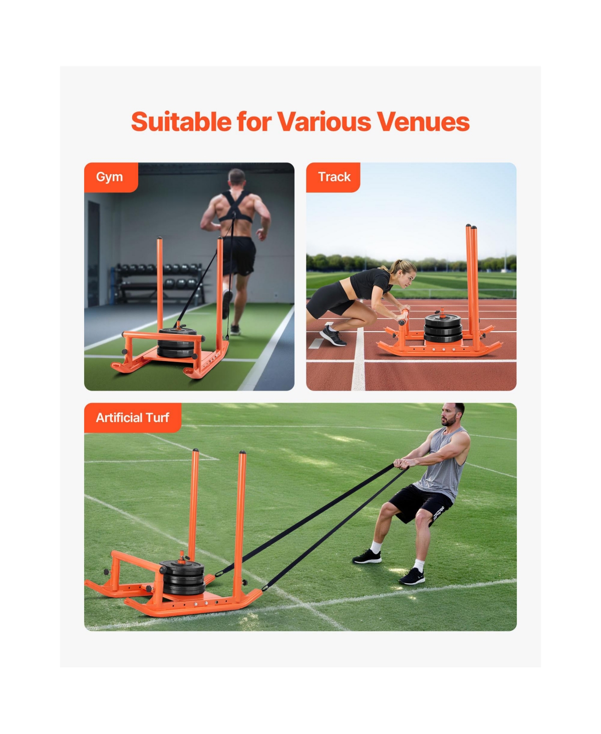 Hongge Steel Power Weight Sled for Athletic Speed Training