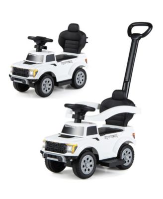 3-in-1 Kids Ride-On Push Car with LED Lights and Under-Seat Storage, Ages 1.5-3