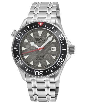 Men's Swiss Made Hudson Yards Swiss Automatic Silver Stainless Steel Bracelet Watch
