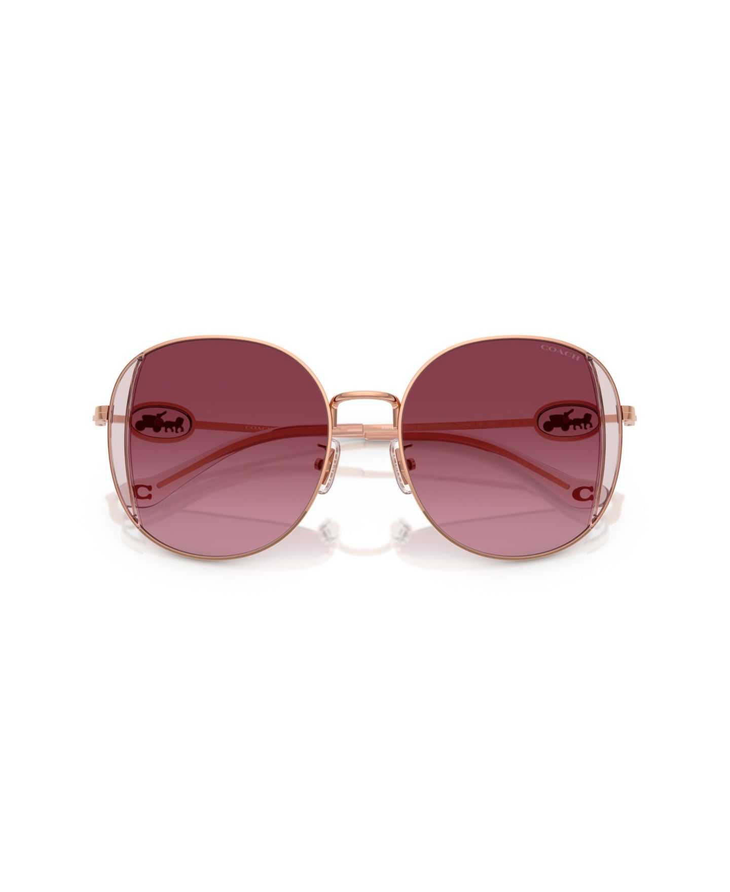 Женские солнцезащитные очки COACH Sunglasses, CAD73 HC7176B, цвет: Розовое золото — фото 5