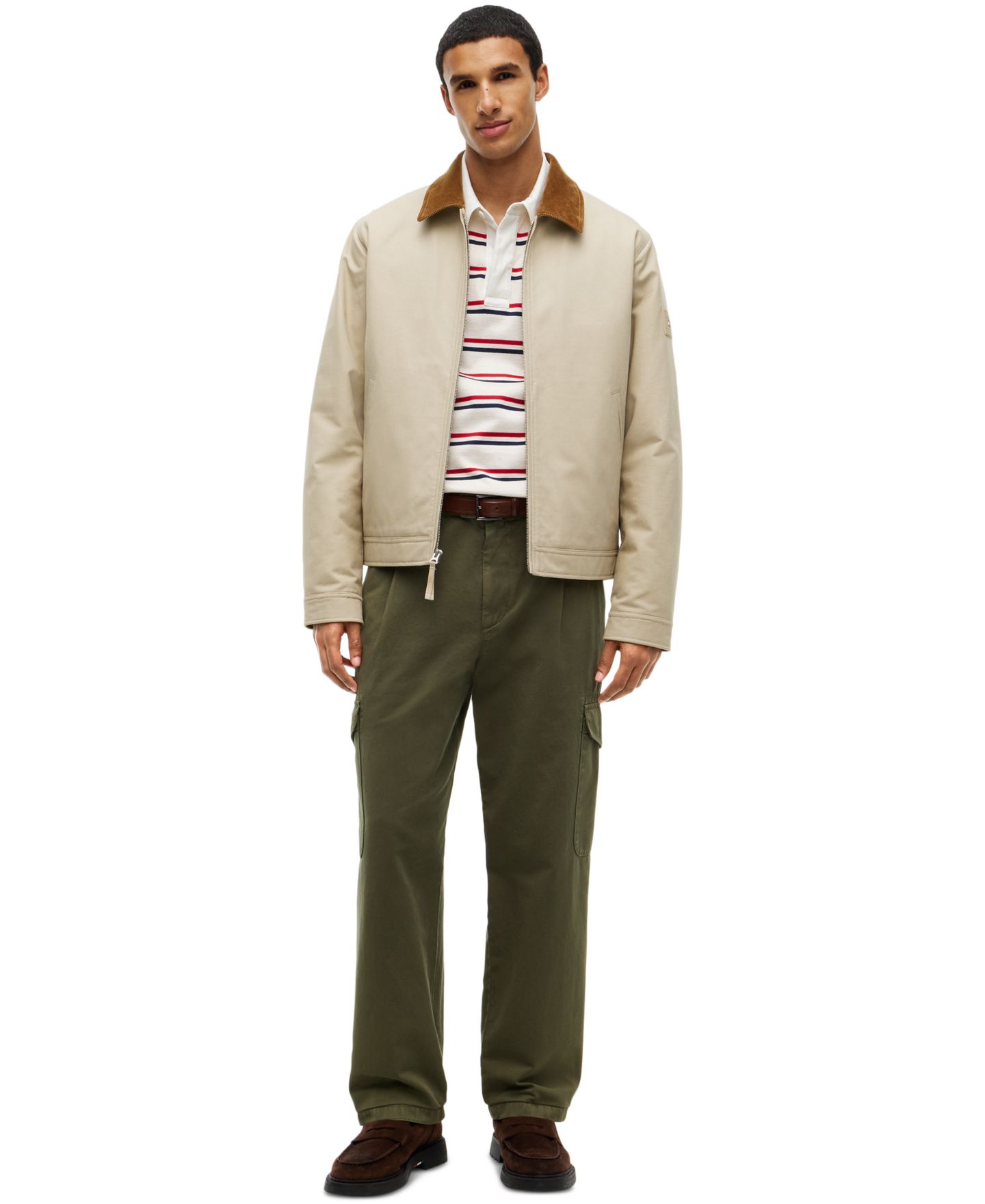 Мужские брюки Tommy Hilfiger River Cotton Garment Dyed Cargo, цвет: Зелёный — фото 2