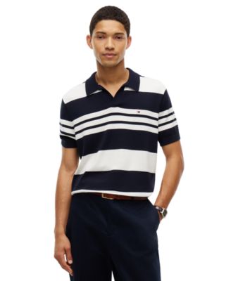 Men's Essential Cotton Johhny Collar Polo Shirt