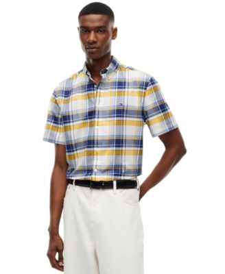 Men's Twill Big Check Regular-Fit Shirt