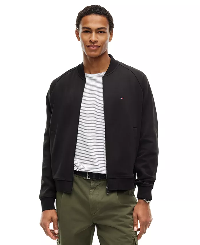 Men's Essential Intechno Full-Zip Knit Bomber Jacket - thumbnail 5
