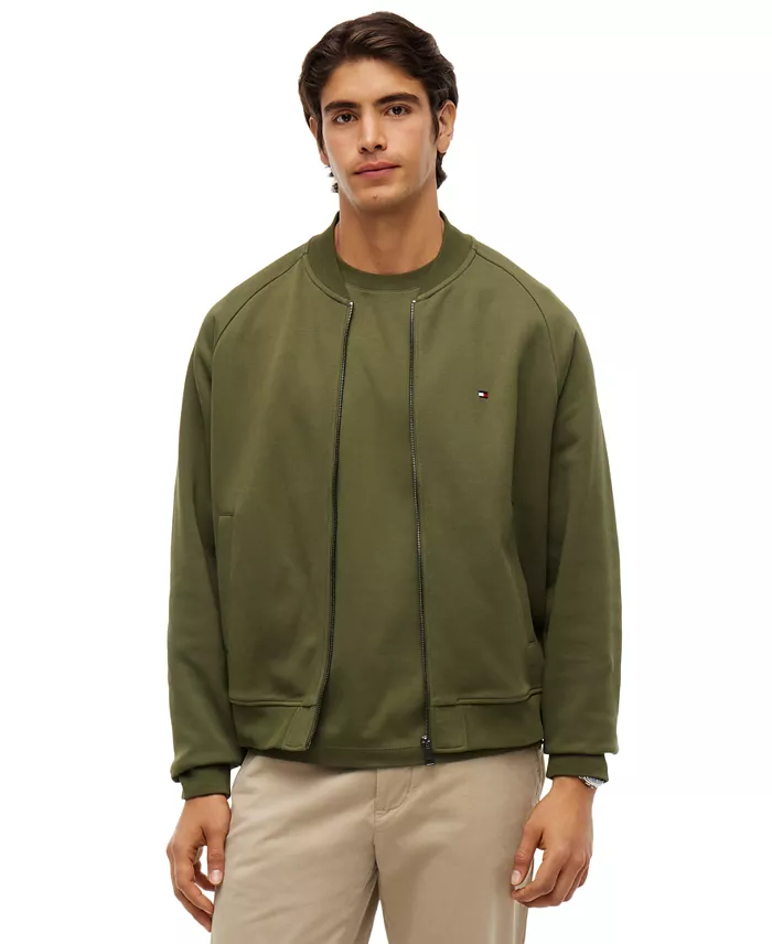 Men's Essential Intechno Full-Zip Knit Bomber Jacket