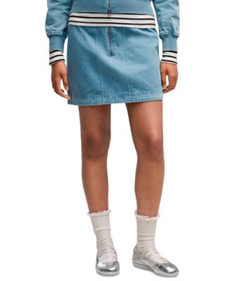 Women's Future.Puma.Archive Mini A-Line Washed-Twill Skirt