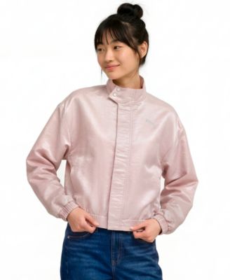 Women's Pearlized Water-Resistant Woven Long-Sleeve Jacket