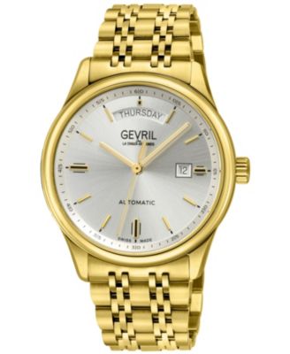Men's Swiss Made Excelsior Swiss Automatic IP Stainless Steel Bracelet Watch