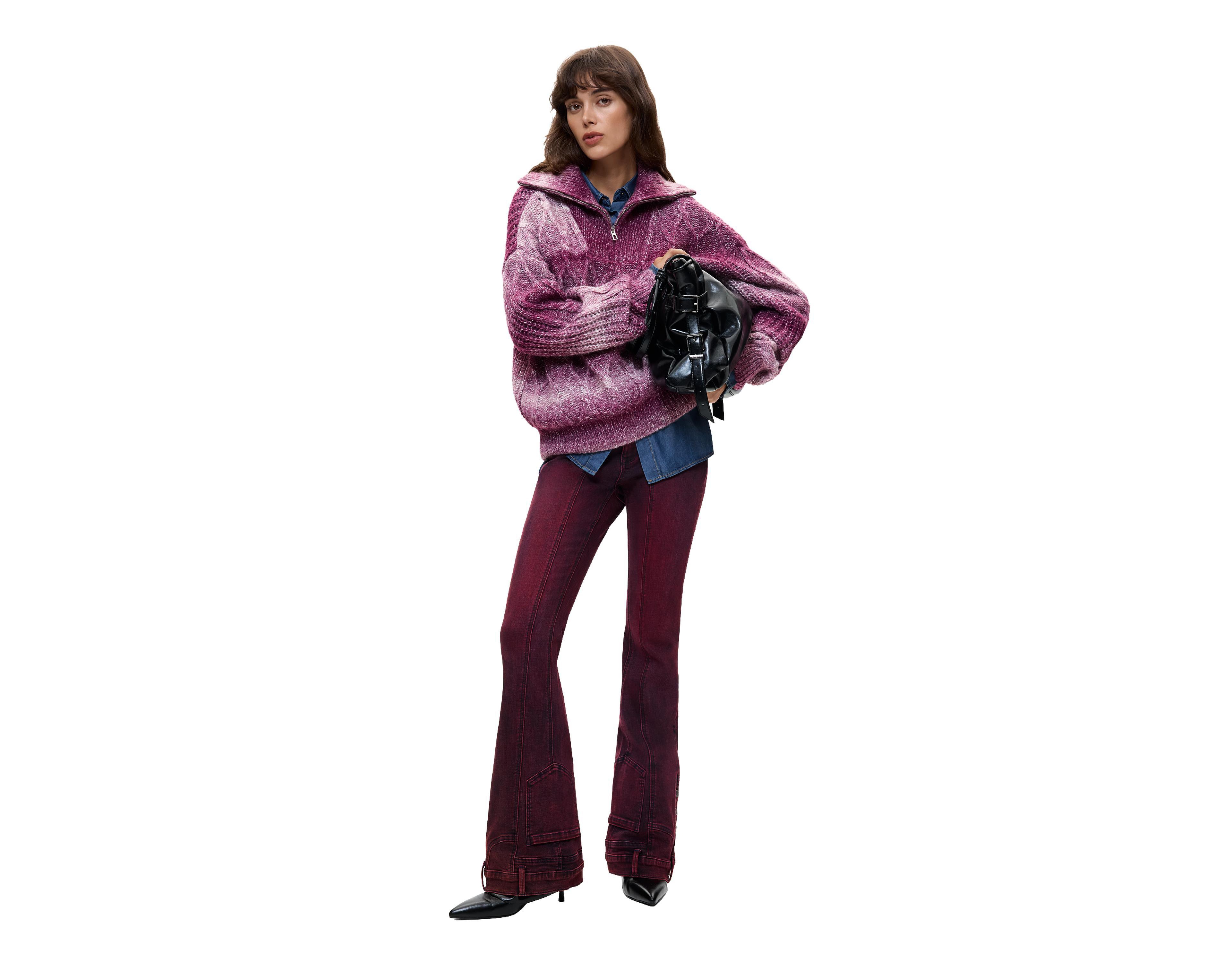 Desigual Women's Mid-Rise Flare Jeans