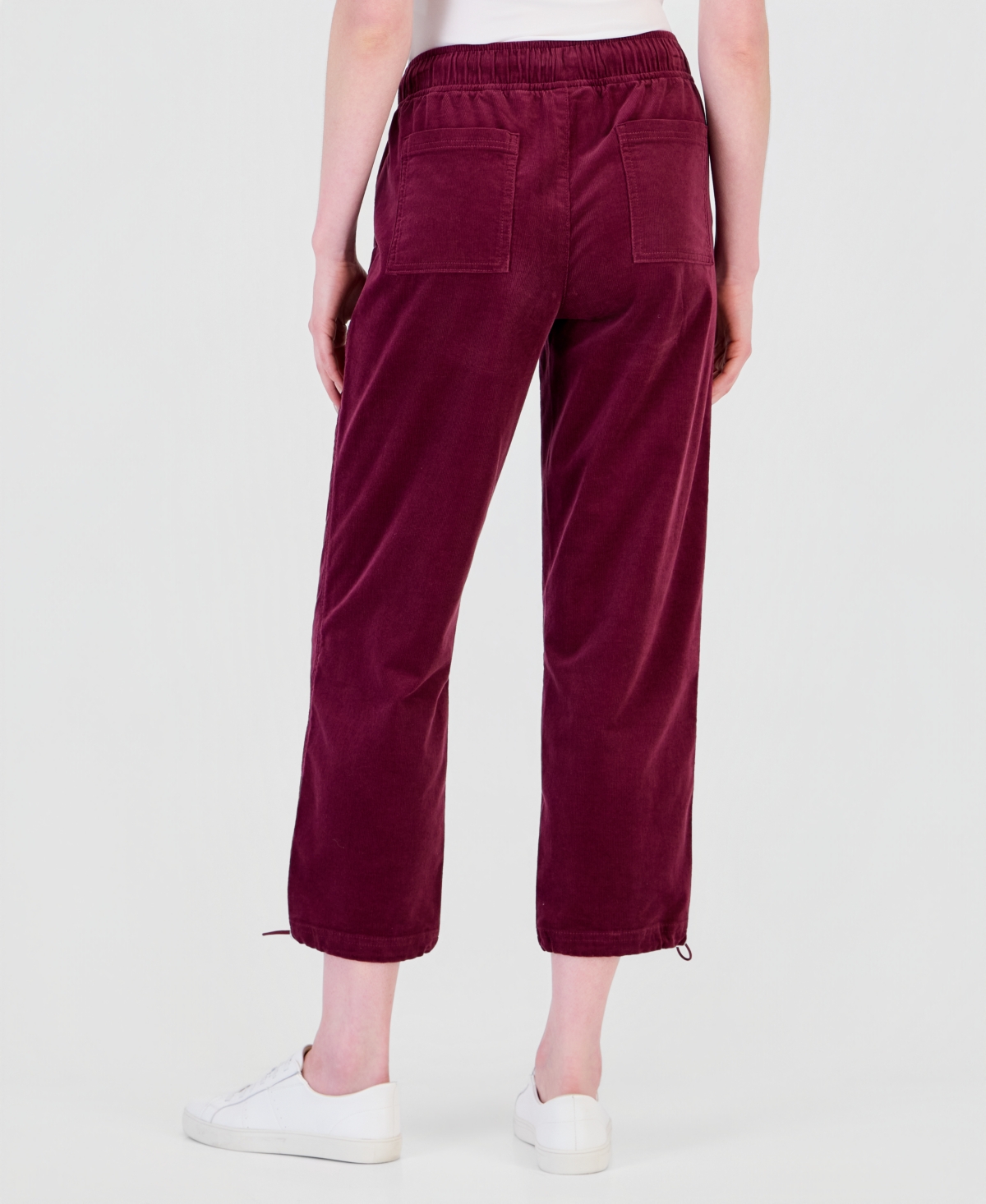 Style & Co Petite Corduroy Utility Pull-On Pants, Macy's Exclusive
