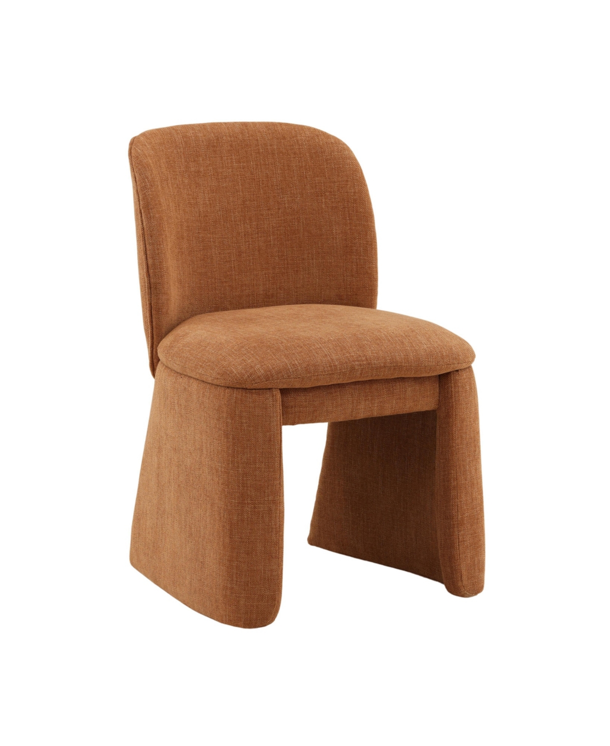 Dovetail Furniture Harlan Basketweave Upholstered Dining Chair