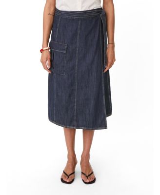 women's MaSanchiana Mid-Rise Wrap Skirt