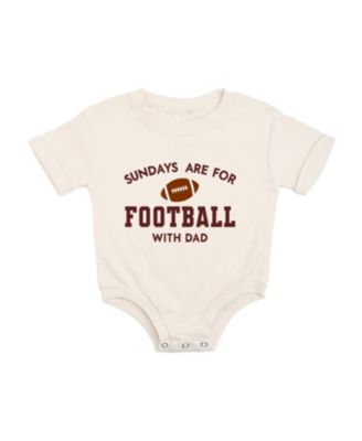 Baby Boys Sundays Are For Football Short Sleeve Romper