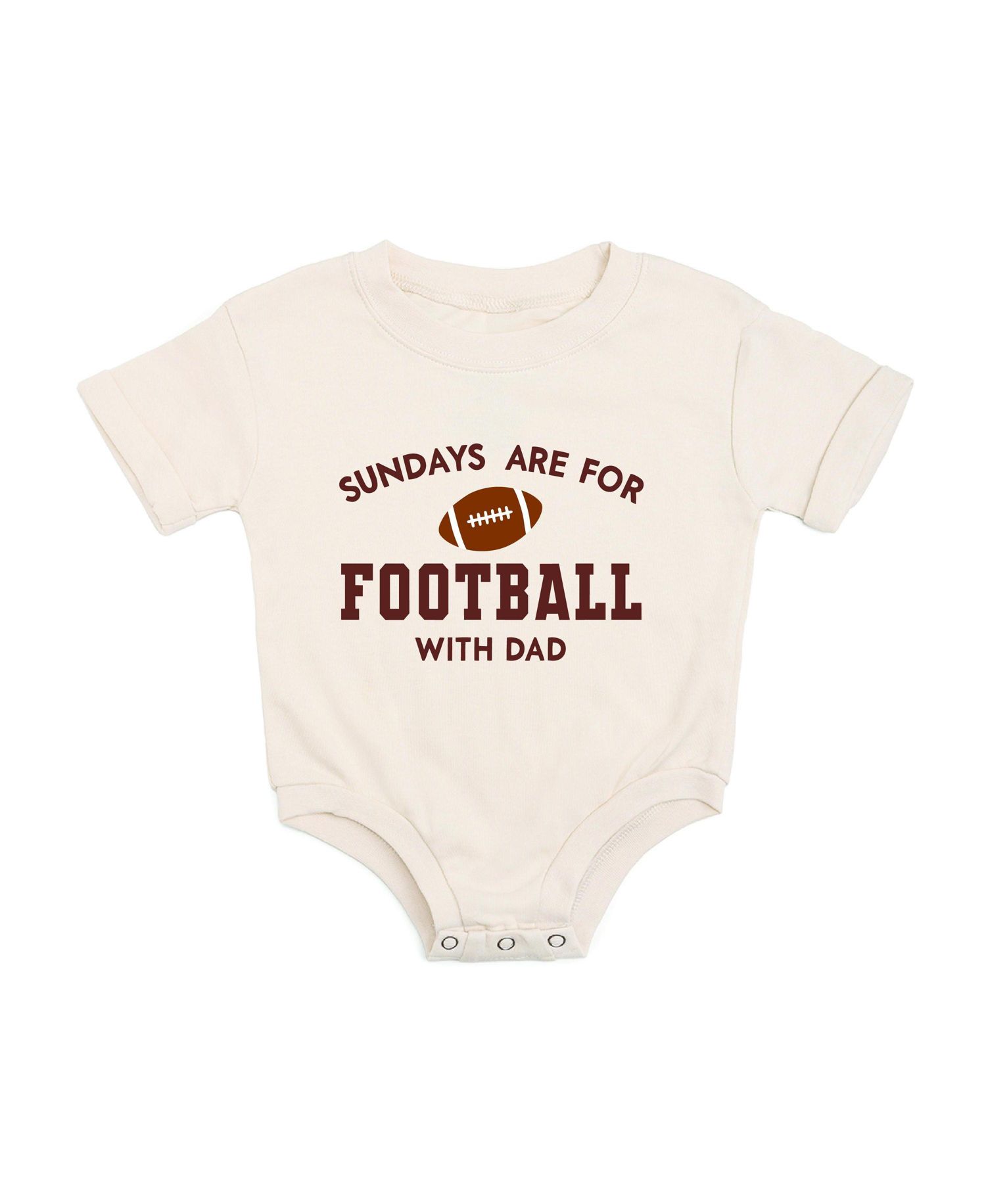 Baby Boys Sundays Are For Football Short Sleeve Romper