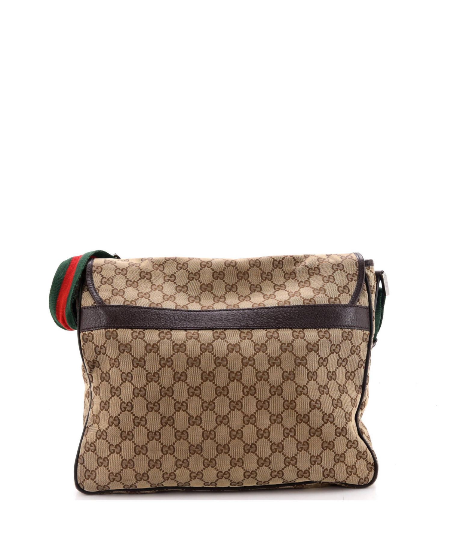 Medium Web Strap Flap Messenger GG Canvas