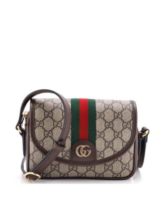 Mini Ophidia Flap Shoulder Bag GG Coated Canvas