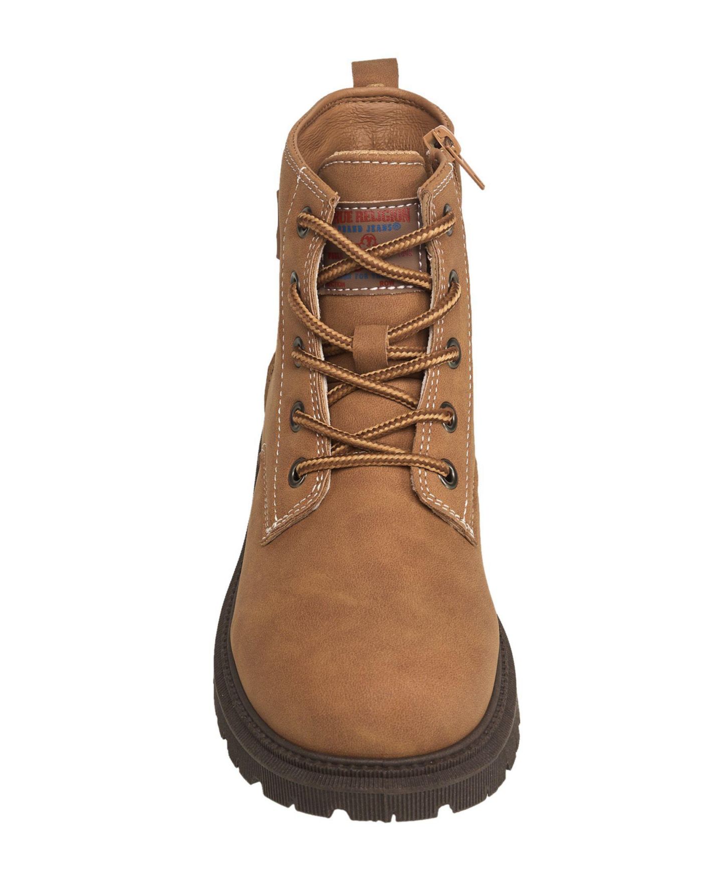 Ботинки True Religion Chilli Embroidered Logo Work Boot для мальчиков, цвет: Рыжевато-коричневый — фото 4