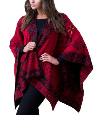 Reversible Alpaca Ruana