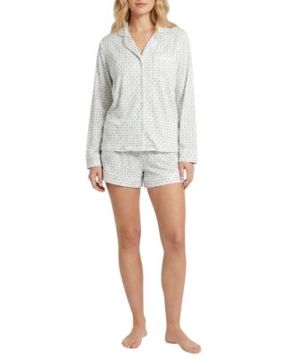 Women's Lane Long Sleeve and Shorts Bamboo Pajama Set