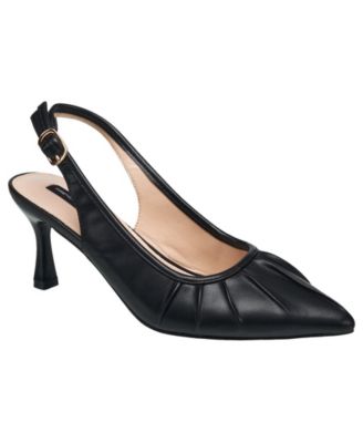 Women's Ruched Kitten Heel