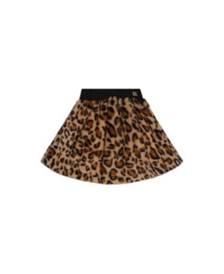 Big Girls Faux Fur Skirt Leopard Print Skirts