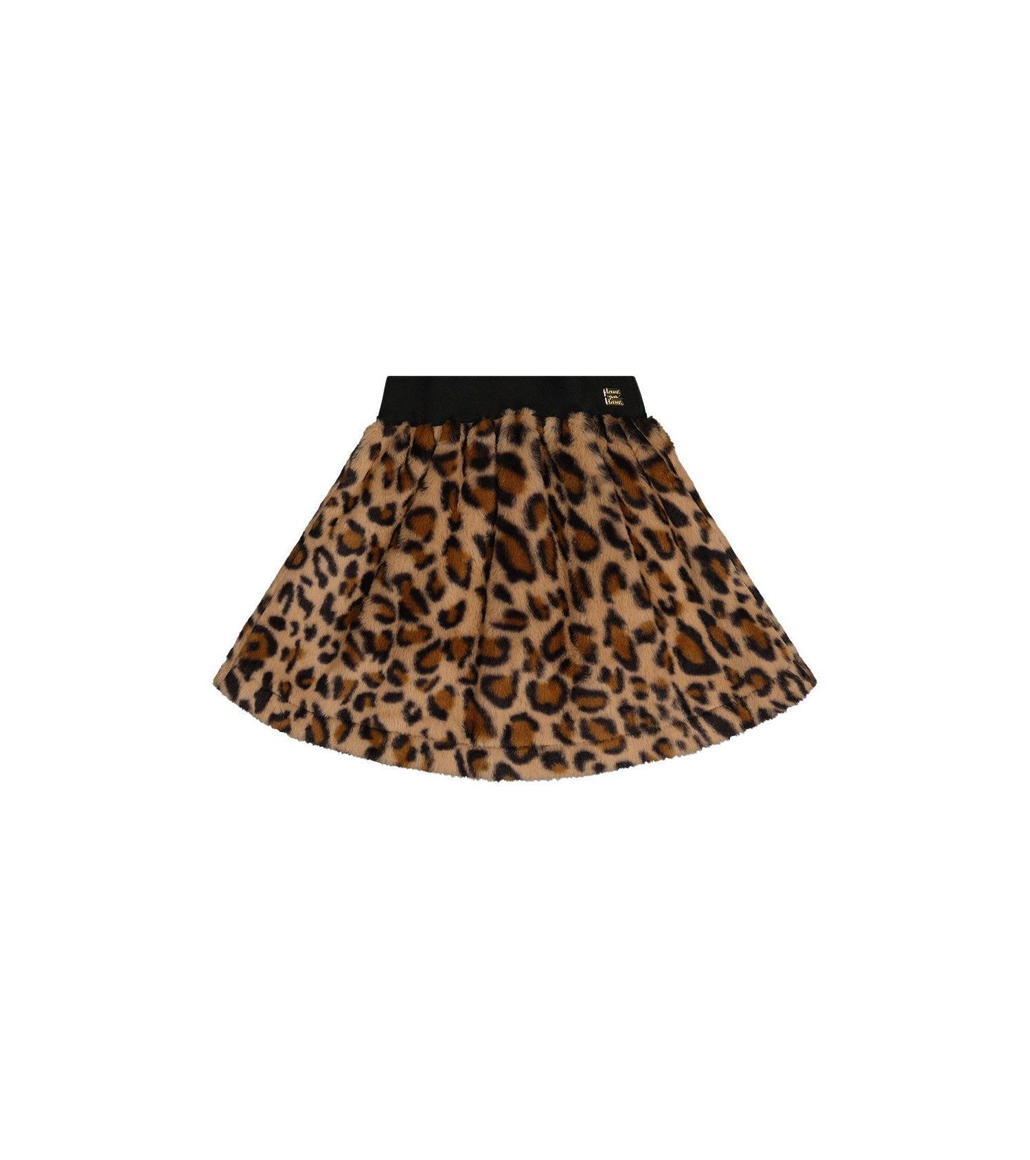 Big Girls Faux Fur Skirt Leopard Print Skirts