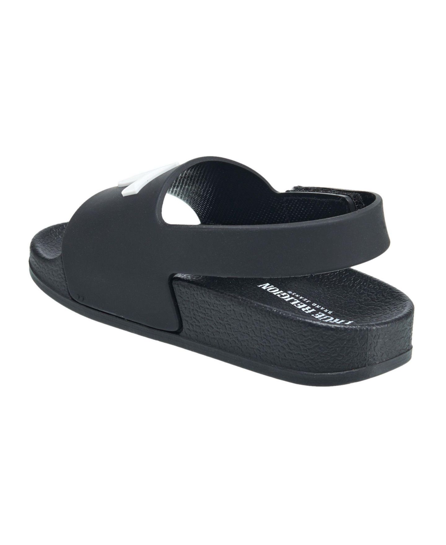 Сандалии True Religion 112 Horseshoe Logo Slide для мальчиков, цвет: Чёрный — фото 3